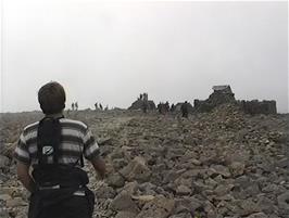 Finally the summit comes into view at 1345m above sea level, after 4.3 miles of walking from the hostel